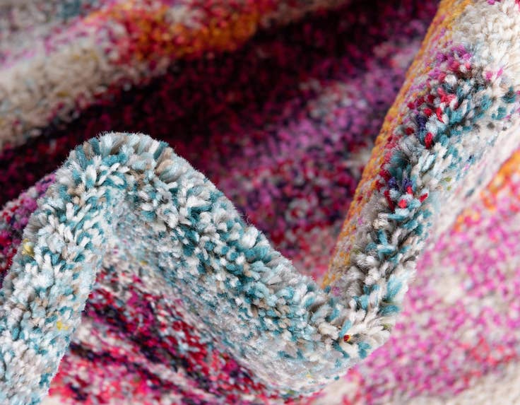Detail image of 8' x 8' Washable Theia Round Rug