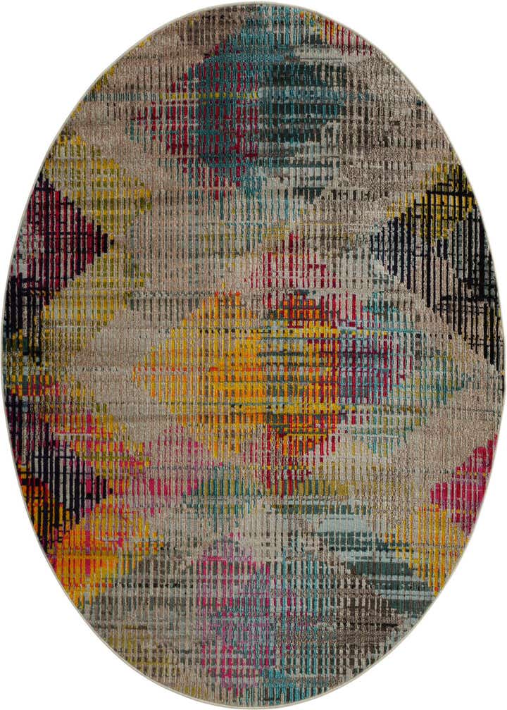6' x 6' Washable Theia Round Rug