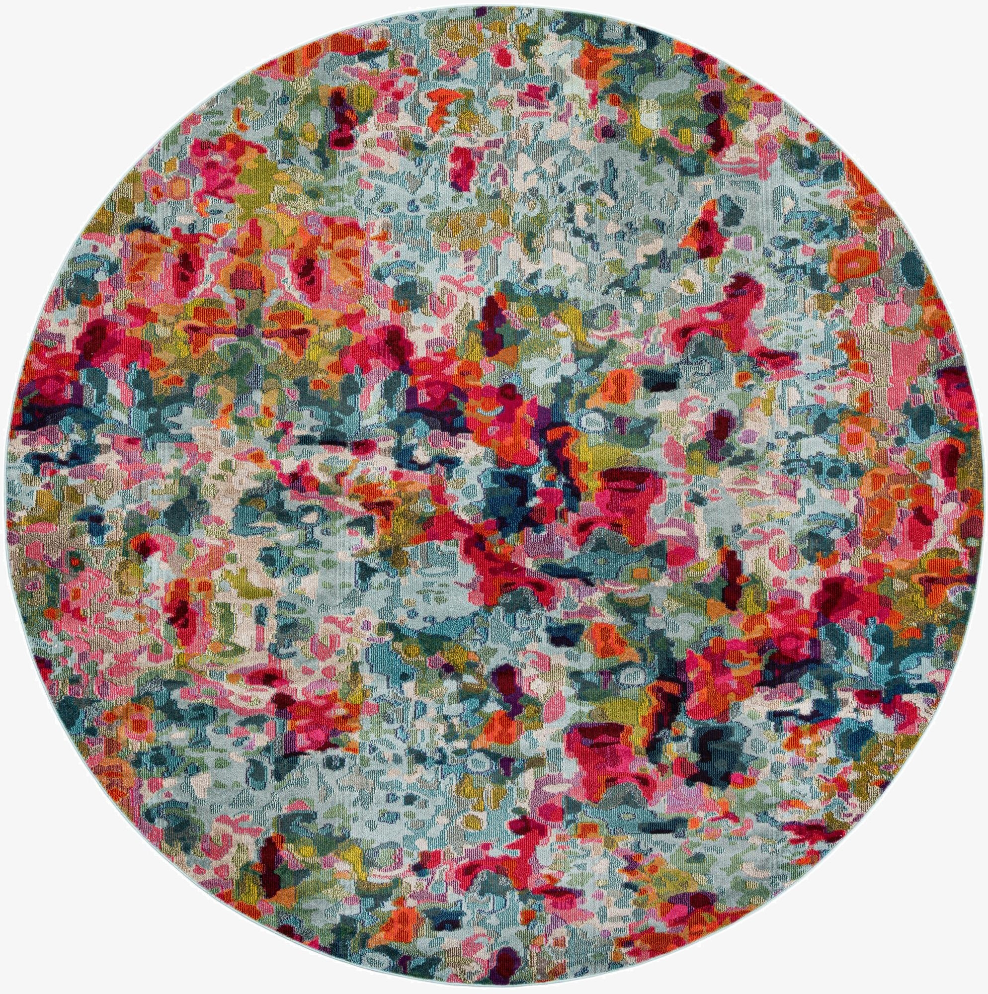 10' x 10' Washable Theia Round Rug