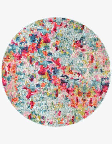 Washable Theia Round Rug