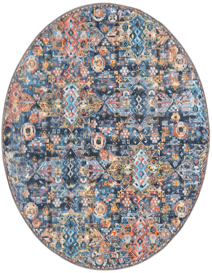 Detail image of 3' 6 x 3' 6 Washable Timeless Round Rug