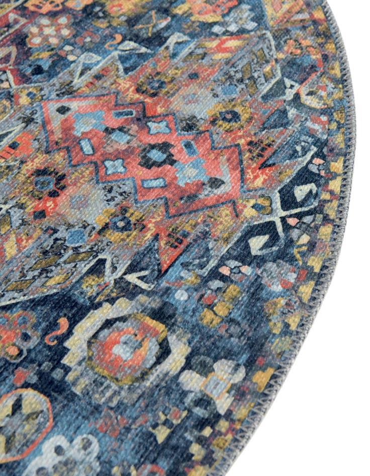 Detail image of 5' x 5' Washable Timeless Round Rug
