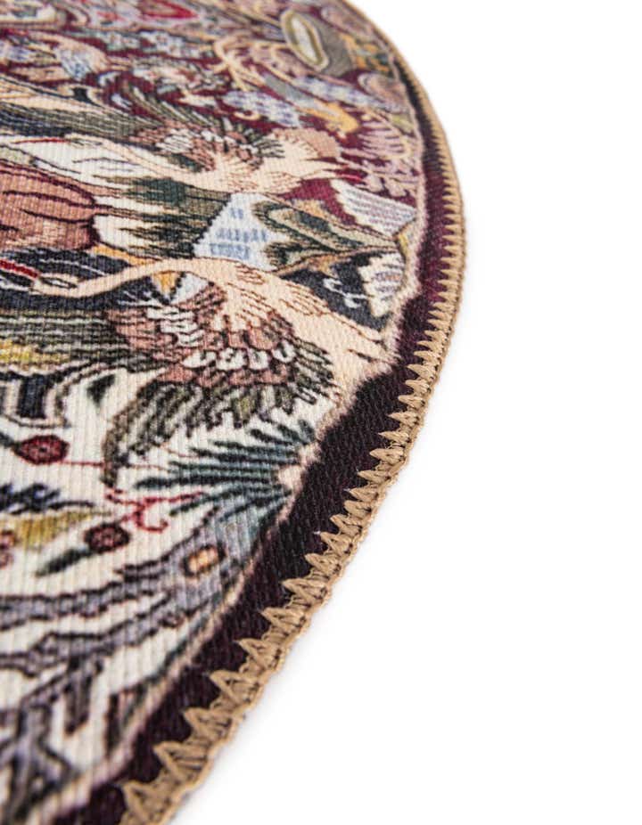 3' 6 x 3' 6 Washable Timeless Round Rug