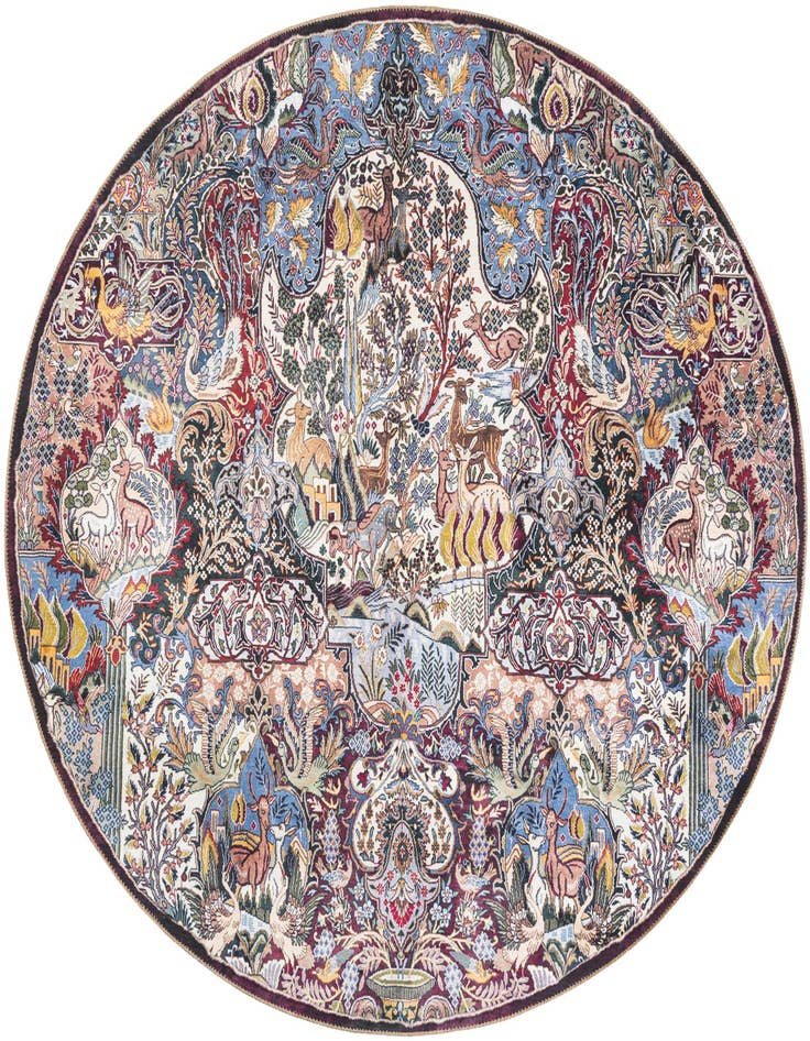 Detail image of 7' 10 x 7' 10 Washable Timeless Round Rug