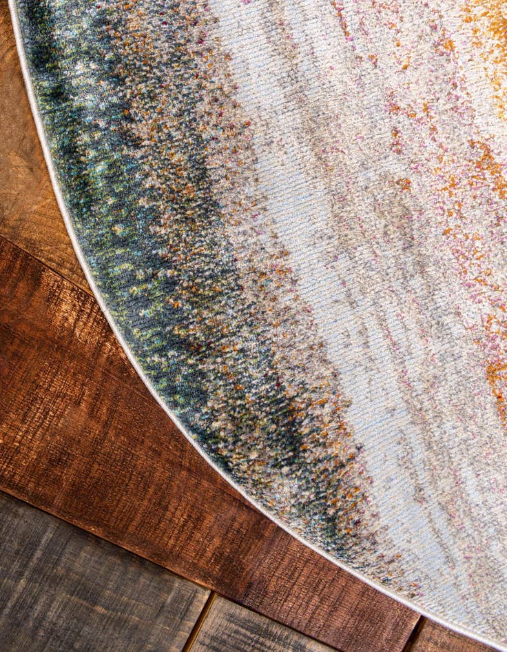 Detail image of 8' 2 x 8' 2 Tribe Round Rug