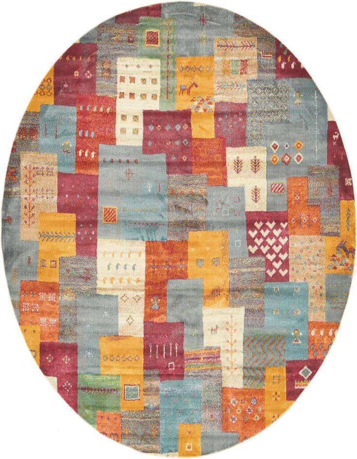 Detail image of 8' 2 x 8' 2 Tribe Round Rug