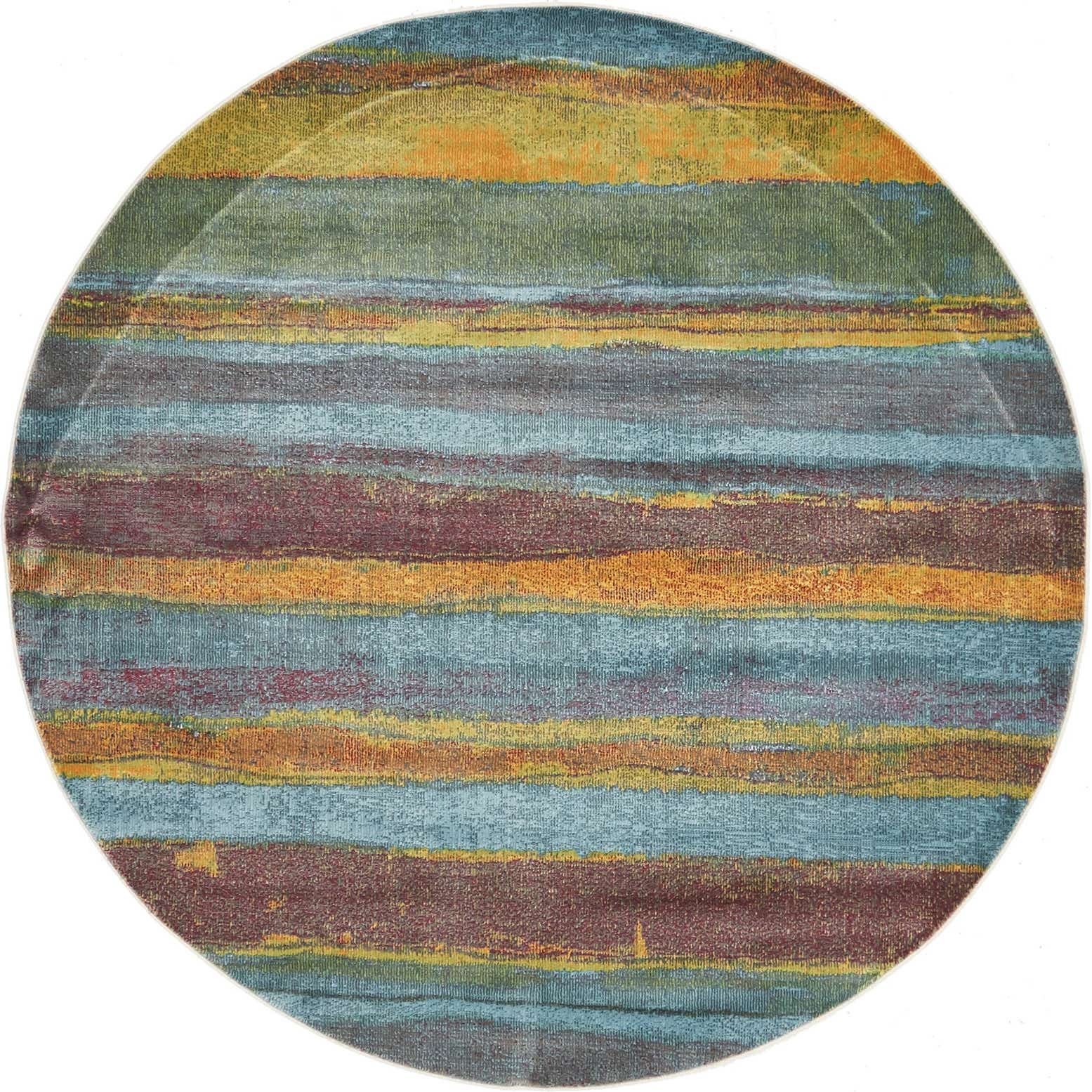 5' 5 x 5' 5 Tribe Round Rug