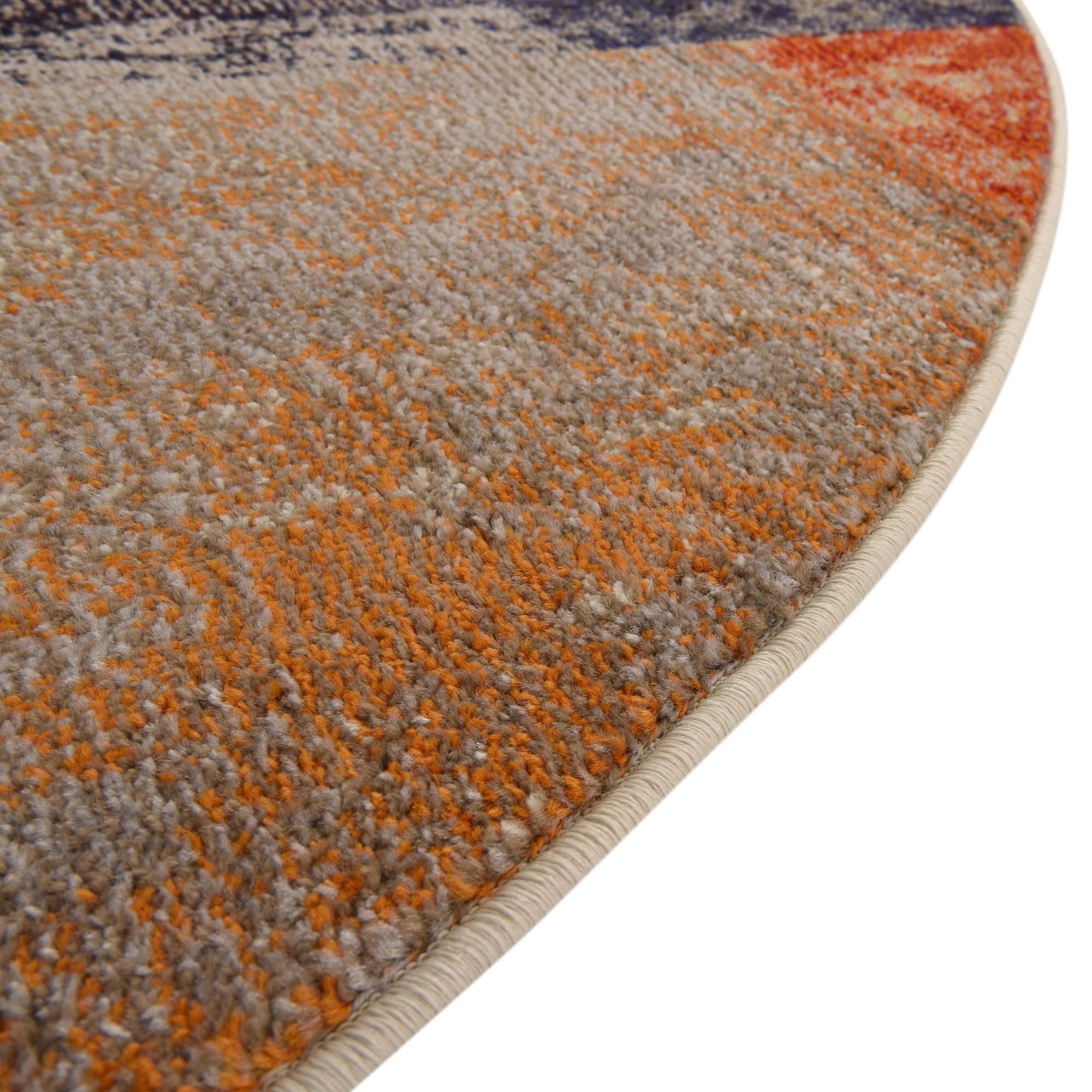 7' x 7' Washable Vivid Round Rug