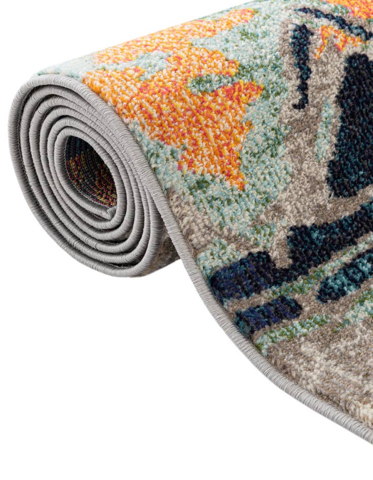 Detail image of 3' 3 x 3' 3 Washable Vivid Round Rug