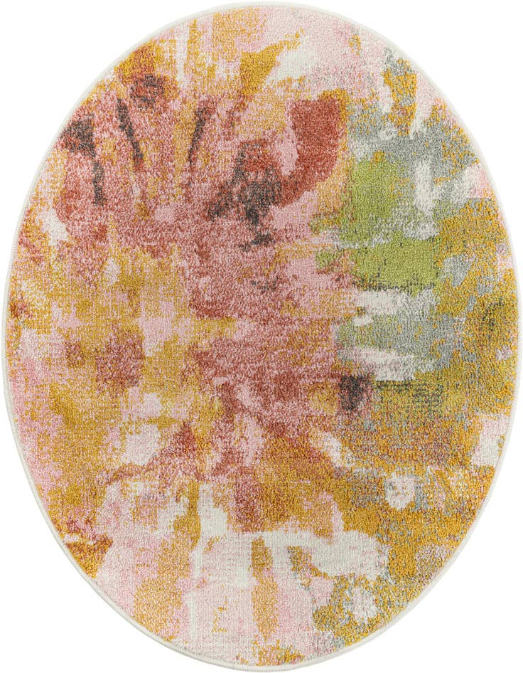 Detail image of 3' 3 x 3' 3 Abstract Whimsy Kids Round Rug