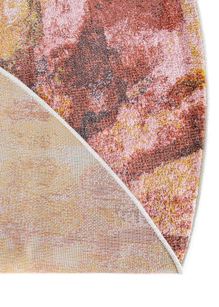2' 2 x 2' 2 Abstract Whimsy Kids Round Rug