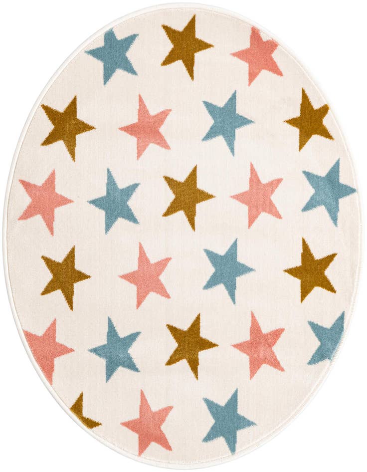 Detail image of 3' x 3' Whimsy Kids Round Rug