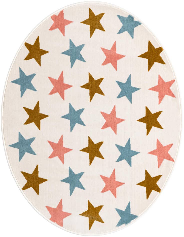 Detail image of 4' x 4' Whimsy Kids Round Rug