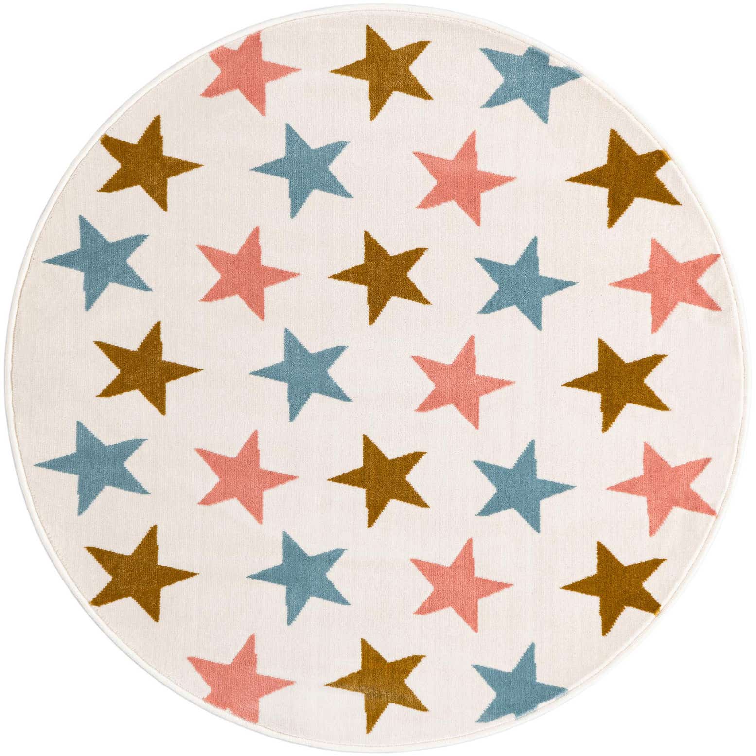 4' x 4' Whimsy Kids Round Rug