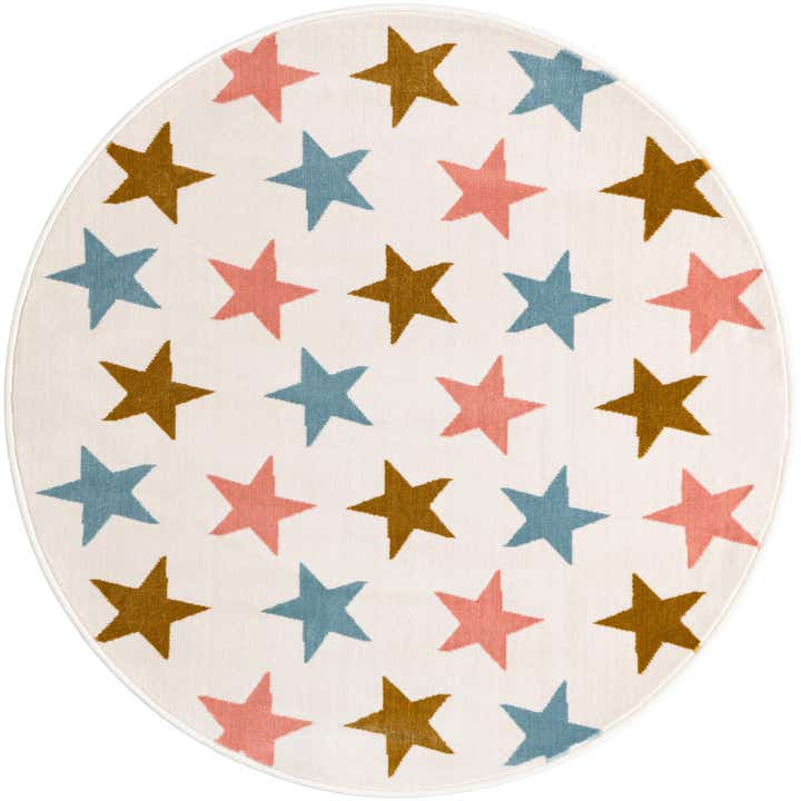 4' x 4' Whimsy Kids Round Rug