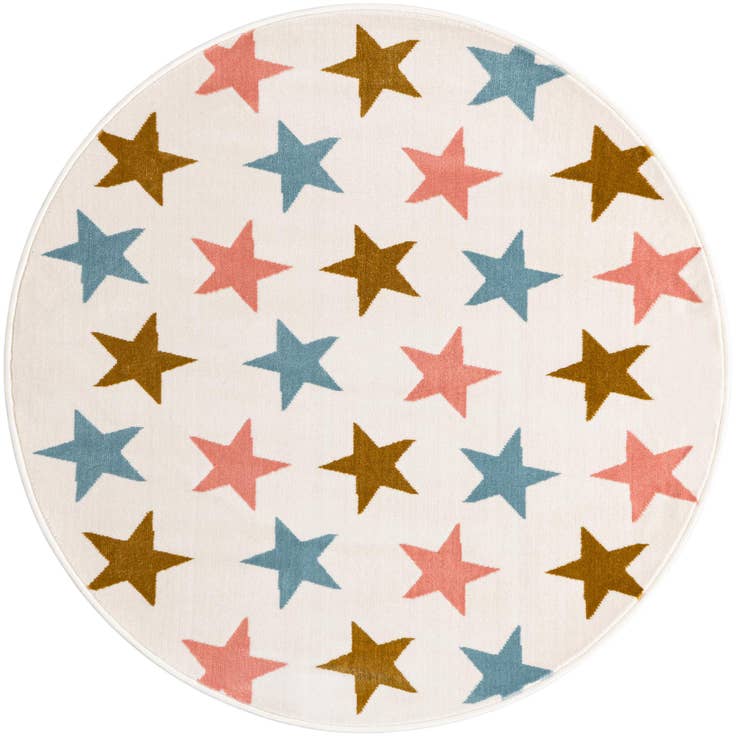 Detail image of 4' x 4' Whimsy Kids Round Rug