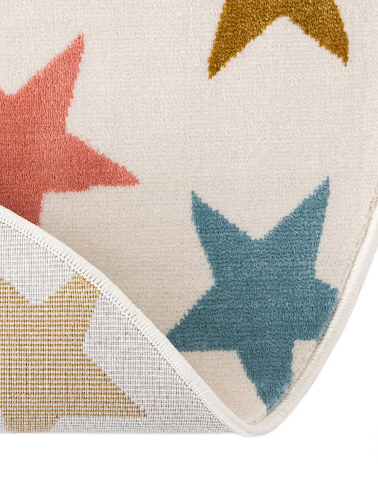 Detail image of 5' 3 x 5' 3 Whimsy Kids Round Rug
