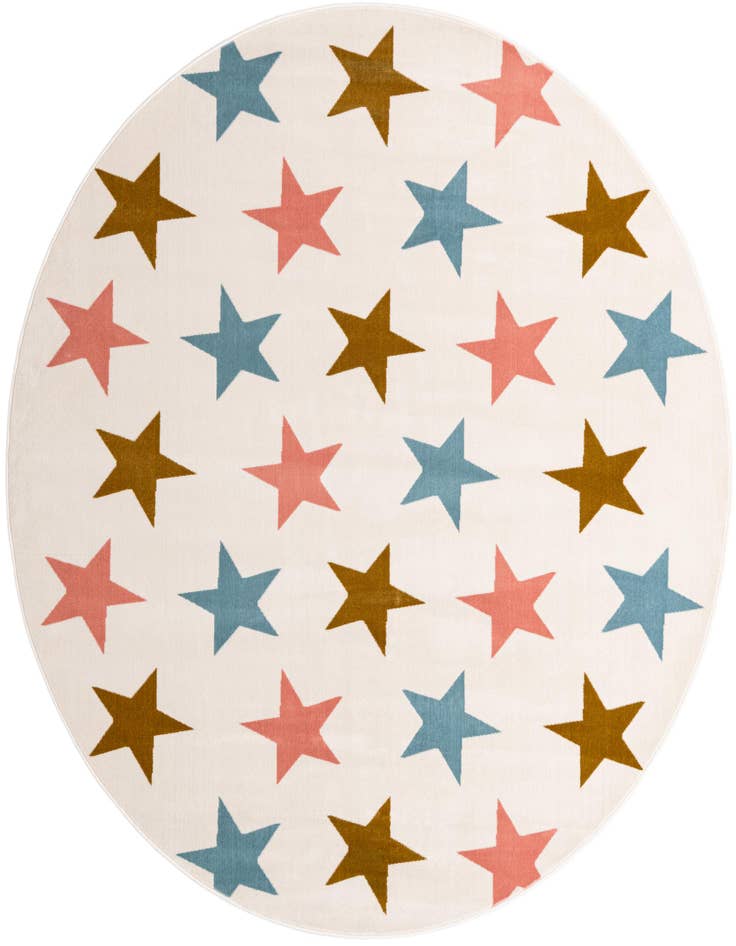 Detail image of 7' 10 x 7' 10 Whimsy Kids Round Rug