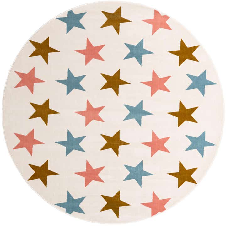 7' 10 x 7' 10 Whimsy Kids Round Rug