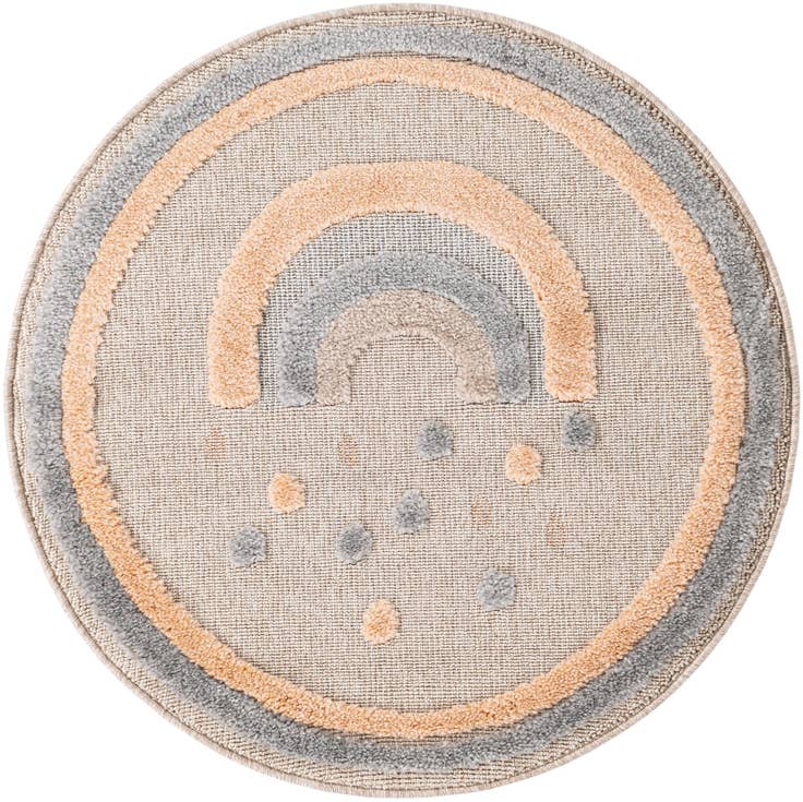 Detail image of 3' x 3' Whimsy Kids Round Rug