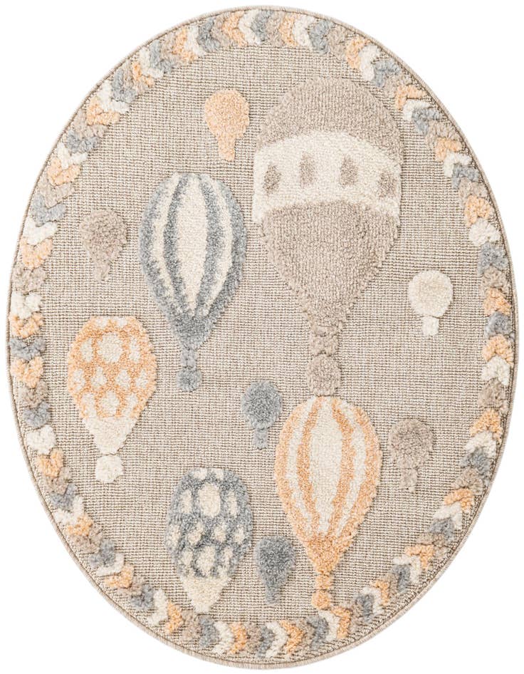 Detail image of 3' x 3' Whimsy Kids Round Rug