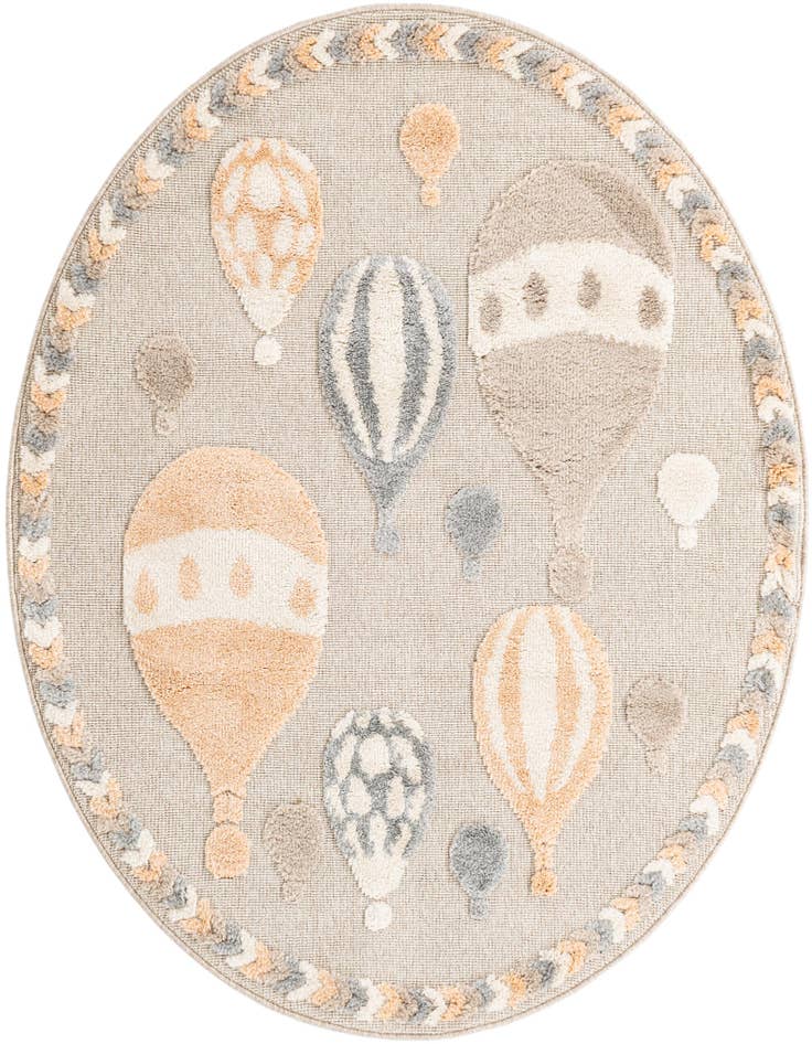 Detail image of 5' x 5' Whimsy Kids Round Rug