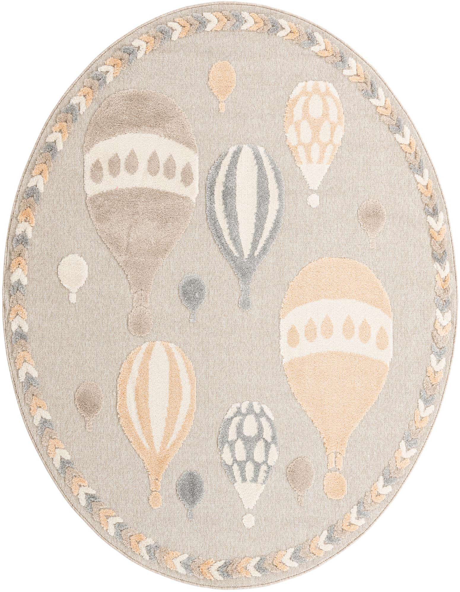 7' x 7' Whimsy Kids Round Rug