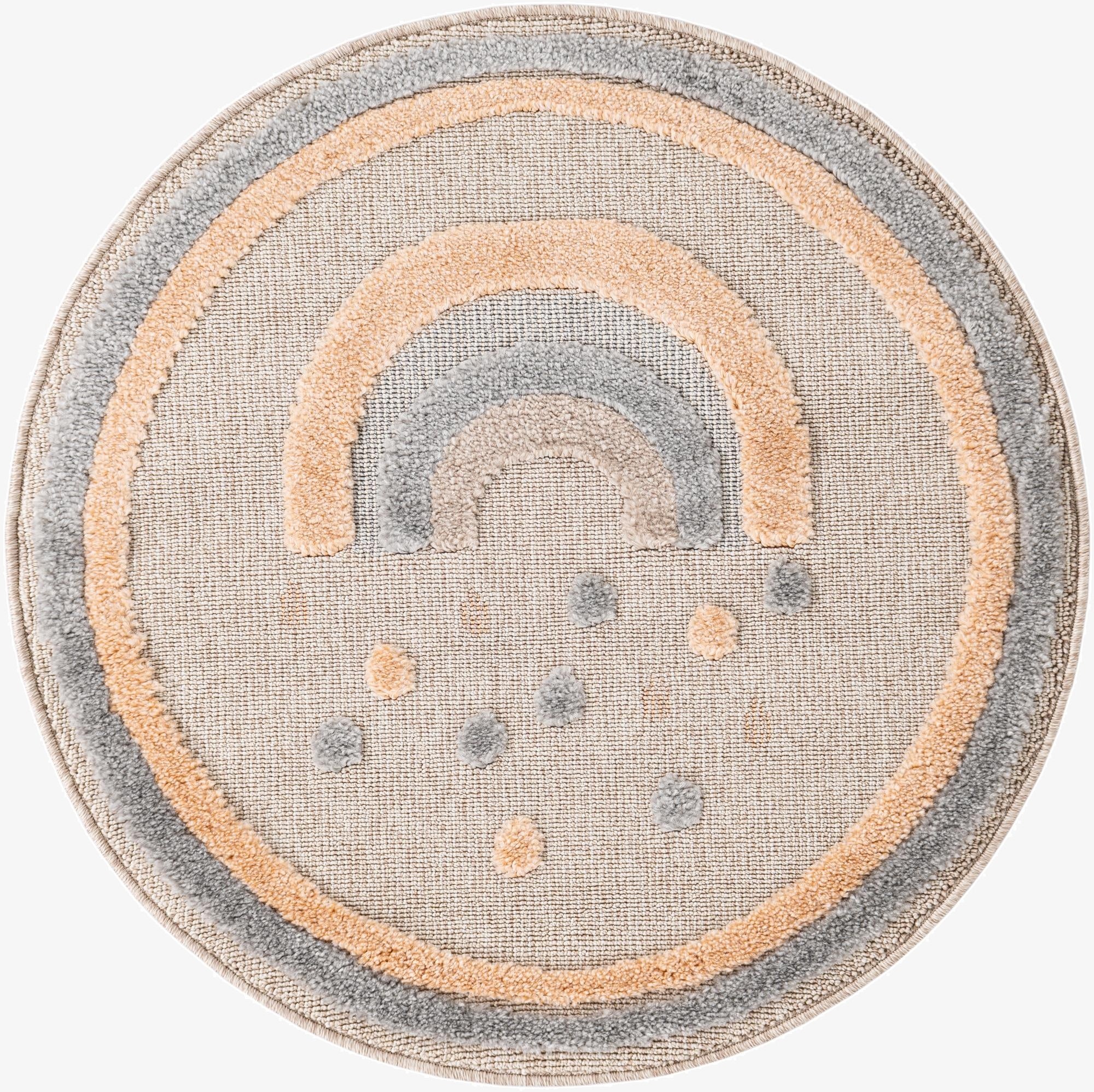 3' x 3' Whimsy Kids Round Rug