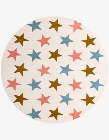 7' 10 x 7' 10 Whimsy Kids Round Rug