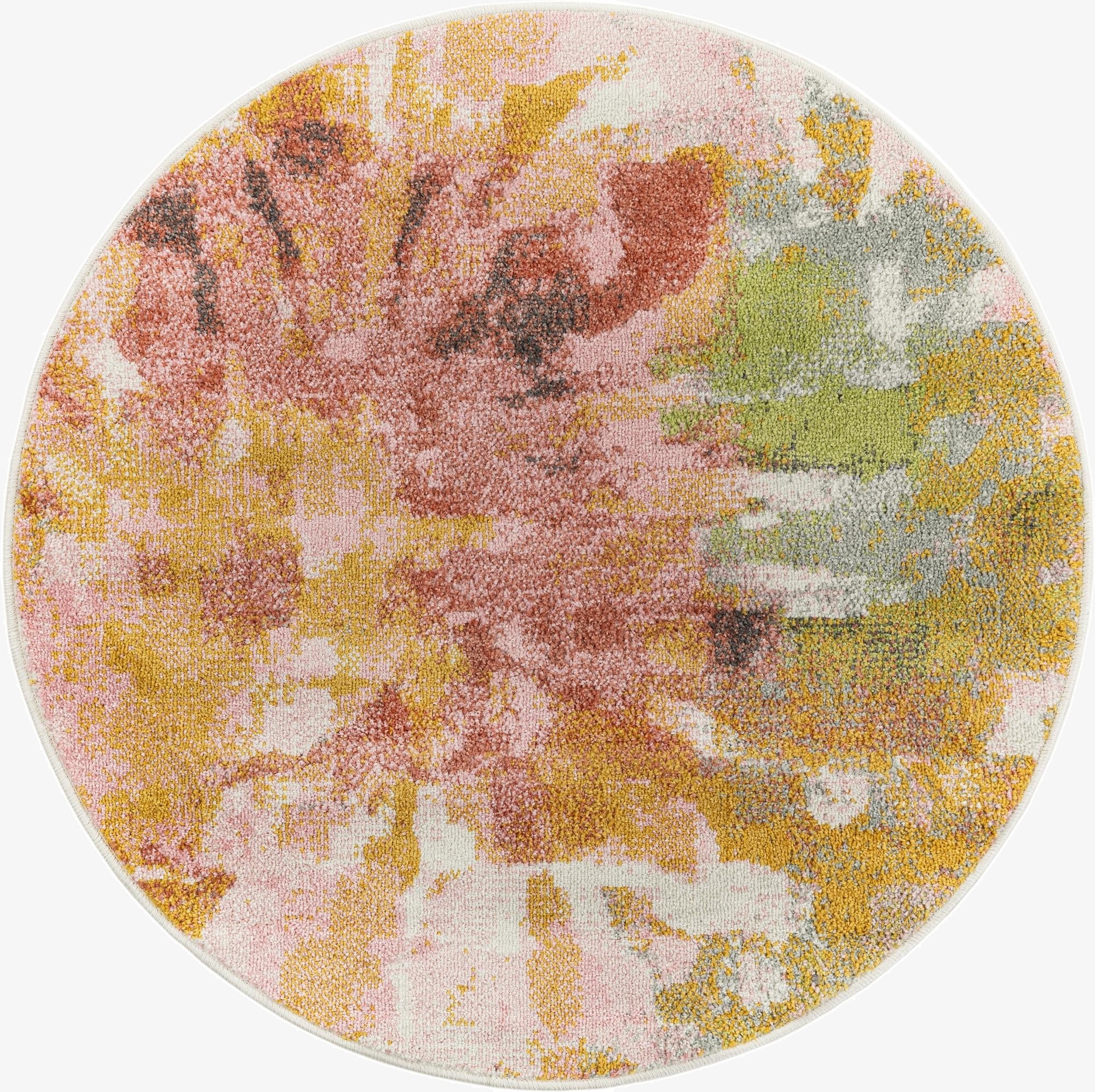 Primary image 3' 3 x 3' 3 Abstract Whimsy Kids Round Rug