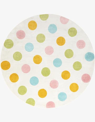 7' 10 x 7' 10 Whimsy Kids Round Rug
