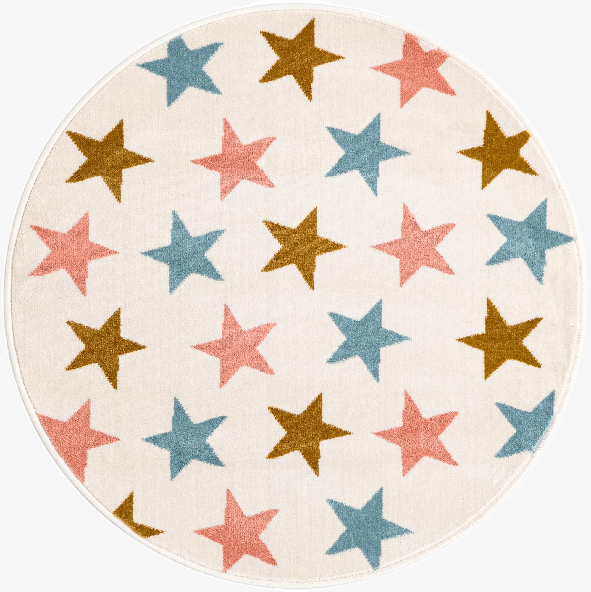 3' x 3' Whimsy Kids Round Rug