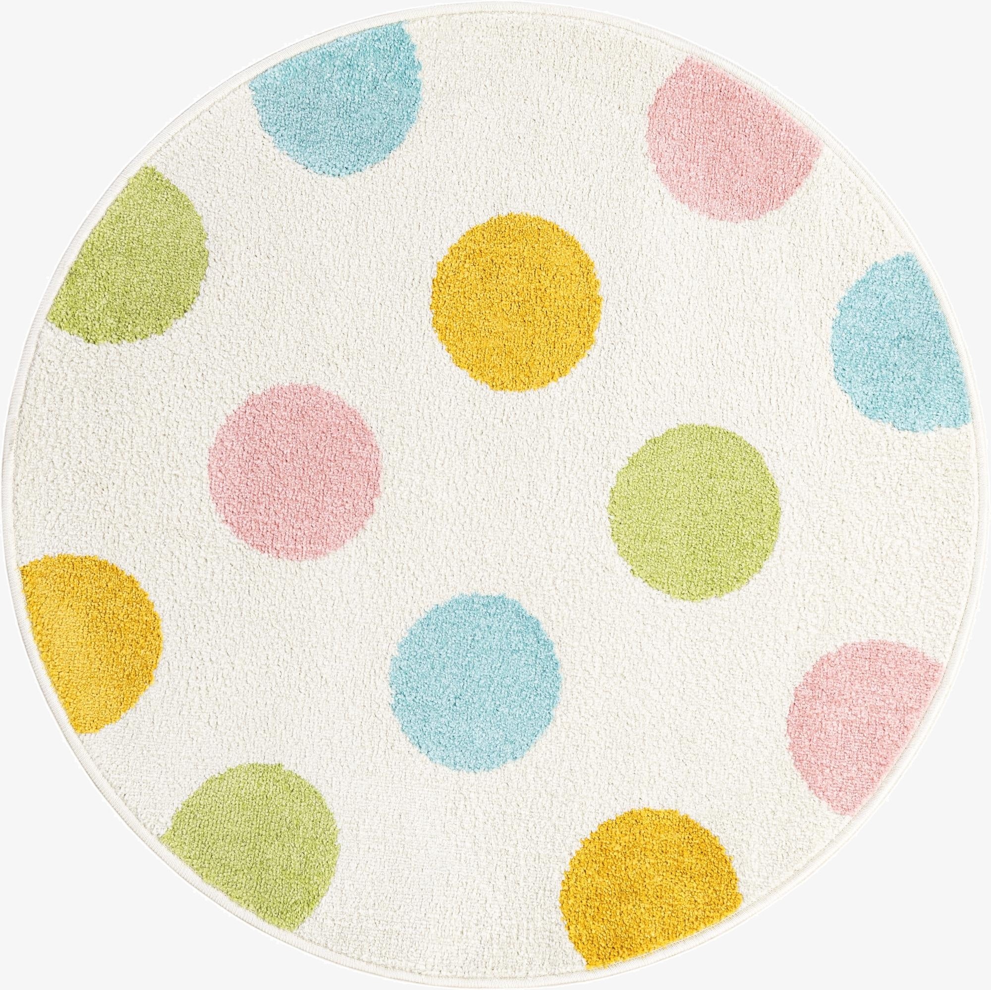 3' 3 x 3' 3 Whimsy Kids Round Rug