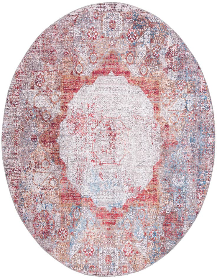 Detail image of 7' 10 x 7' 10 Washable Yara Round Rug