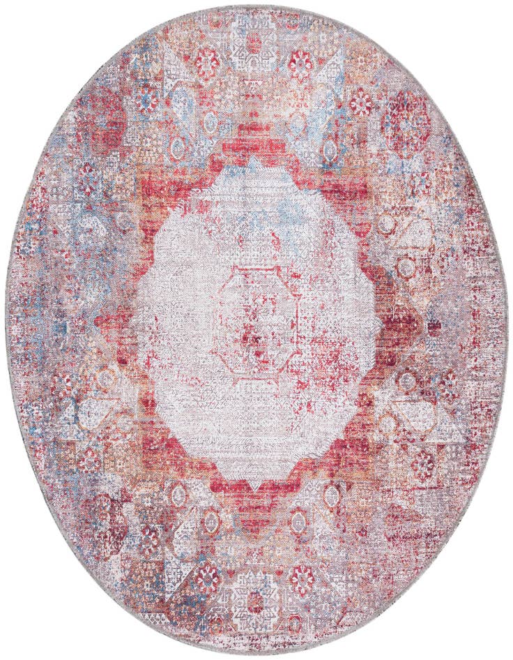Detail image of 4' x 4' Washable Yara Round Rug