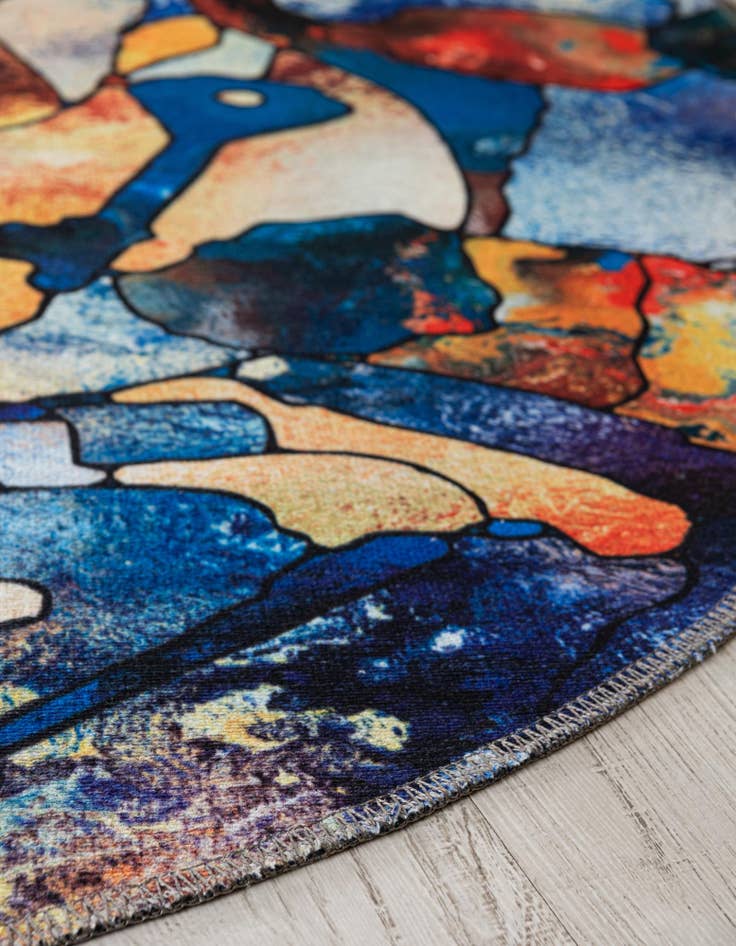 Detail image of 4' x 4' Yara Round Rug
