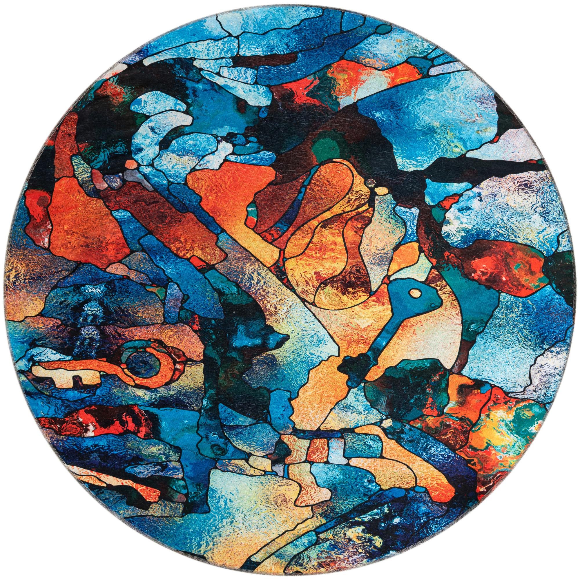 7' 10 x 7' 10 Yara Round Rug