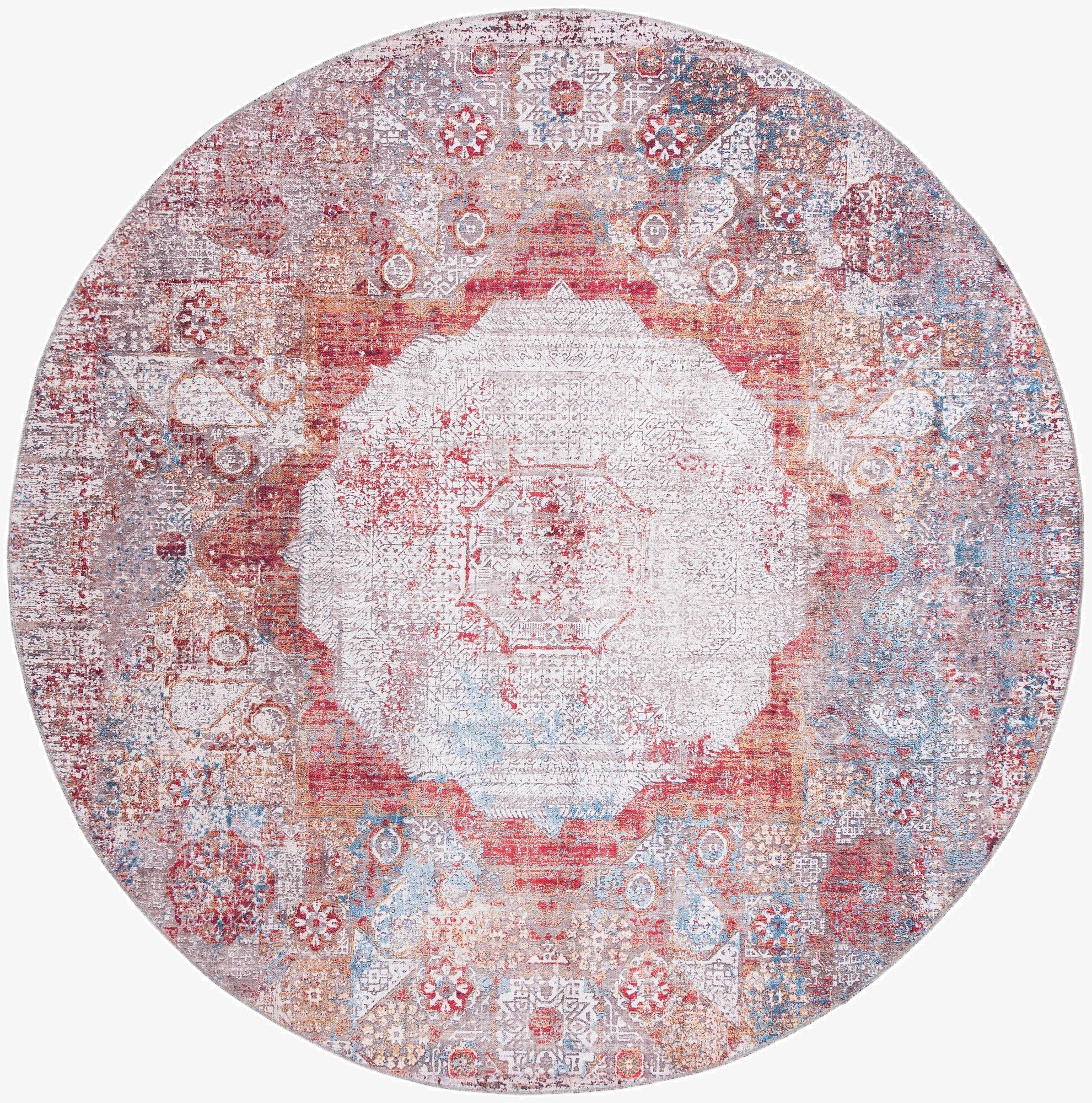 7' 10 x 7' 10  Washable Yara Round Rug