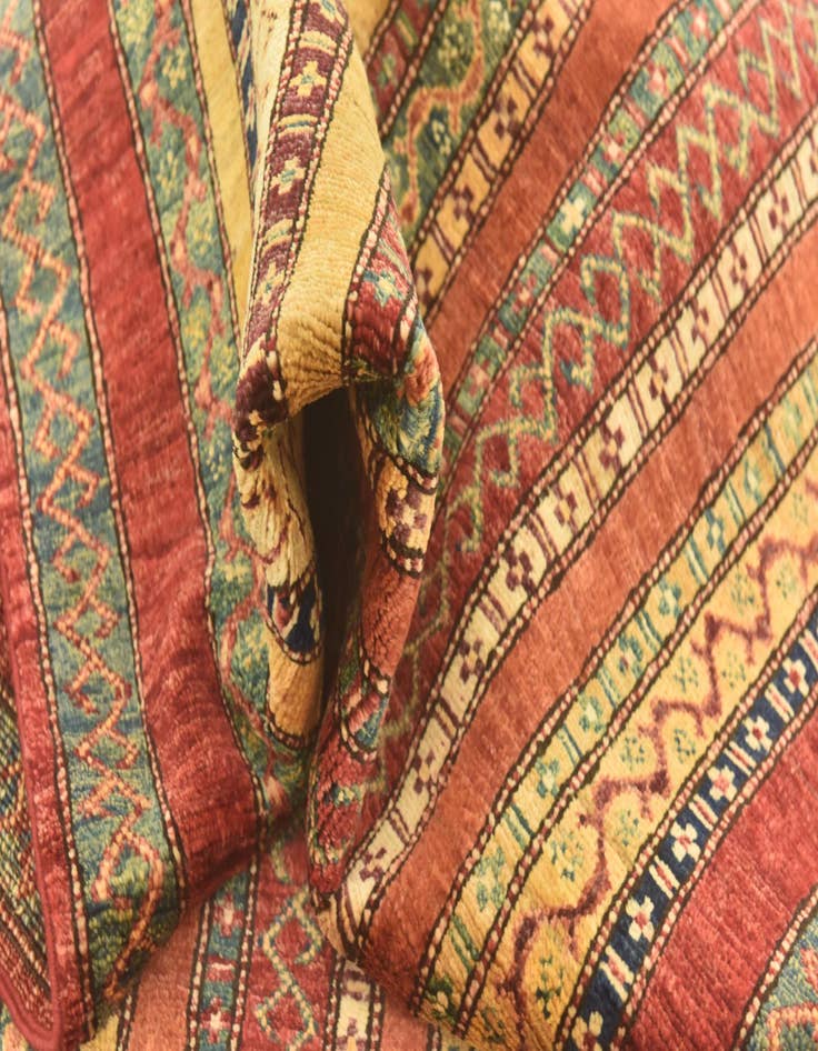 Detail image of 2' 8 x 9' 8  Hand Knotted Ariana Ziegler Runner Rug