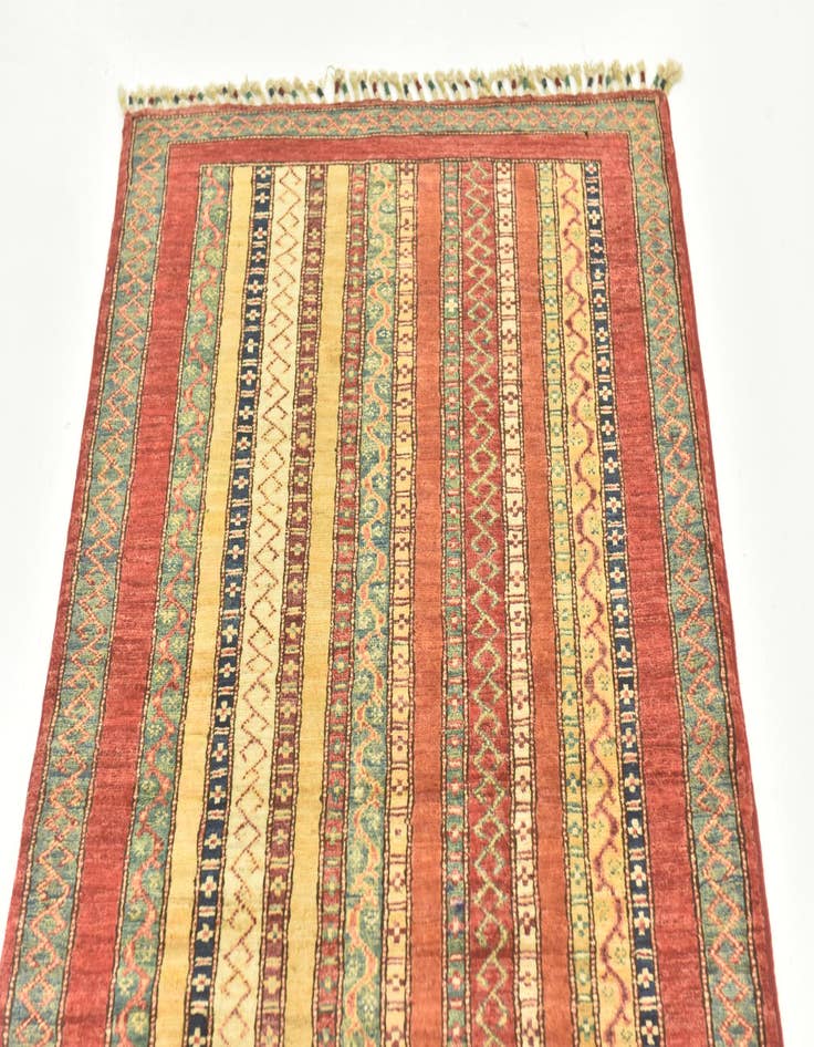 Detail image of 2' 8 x 9' 8  Hand Knotted Ariana Ziegler Runner Rug