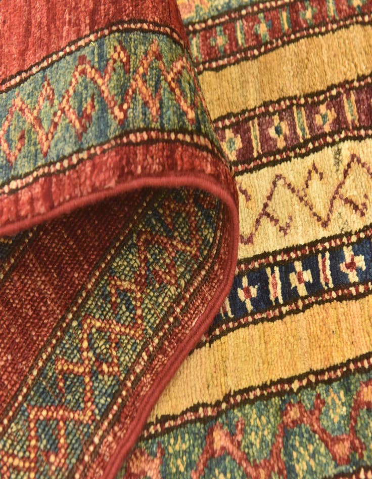 Detail image of 2' 8 x 9' 8  Hand Knotted Ariana Ziegler Runner Rug