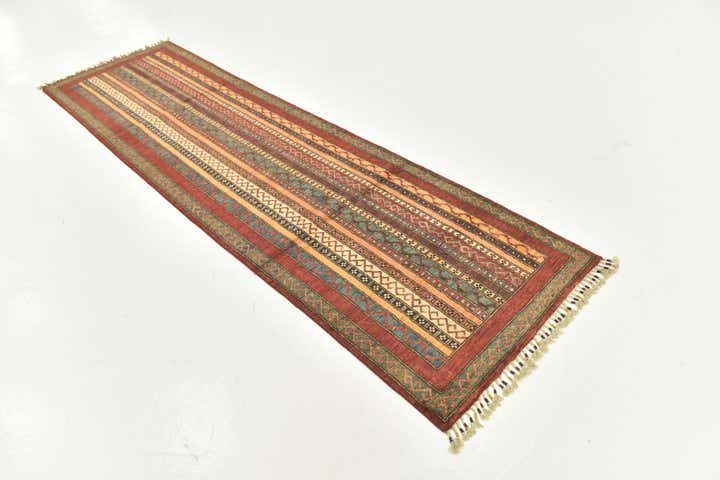 2' 8 x 9' 7 Hand Knotted Ariana Ziegler Runner Rug