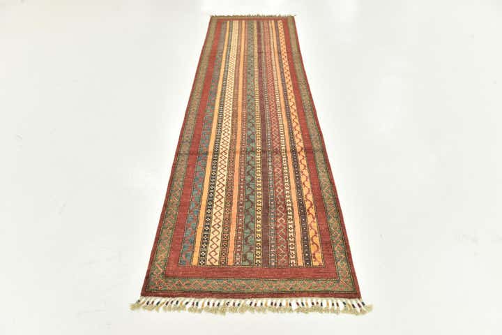 2' 8 x 9' 7 Hand Knotted Ariana Ziegler Runner Rug