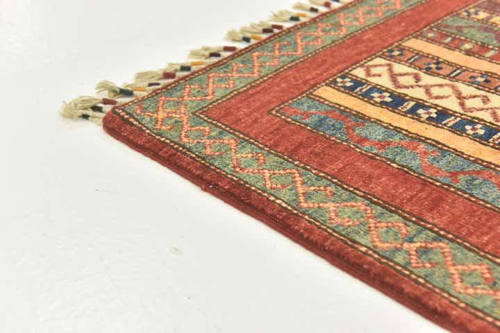 2' 8 x 9' 7 Hand Knotted Ariana Ziegler Runner Rug