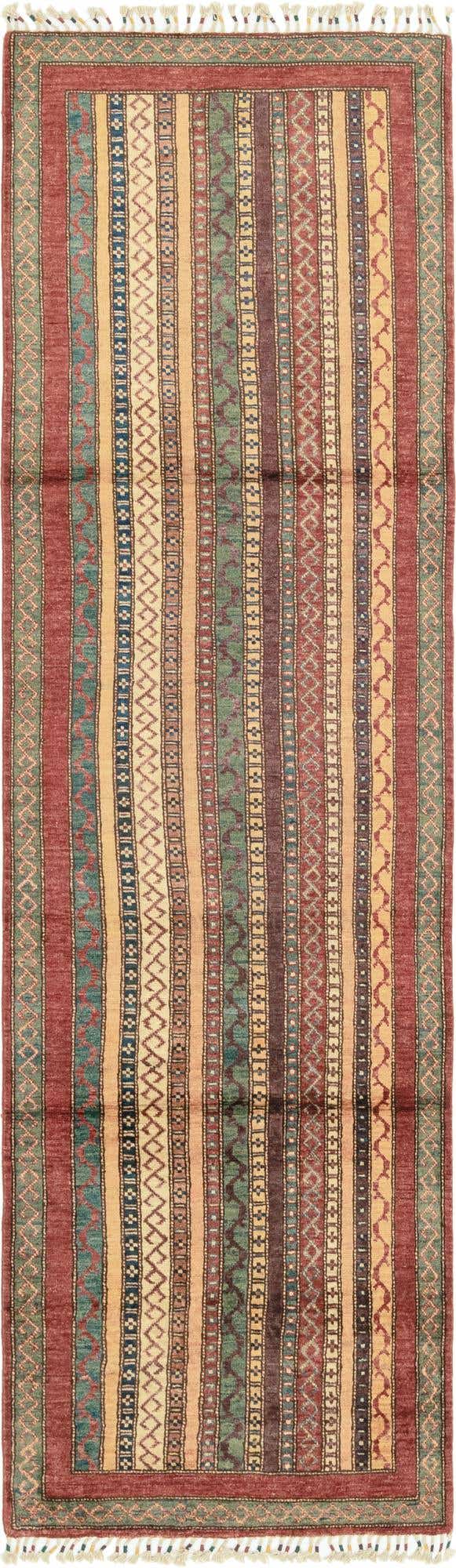 2' 8 x 9' 7 Hand Knotted Ariana Ziegler Runner Rug