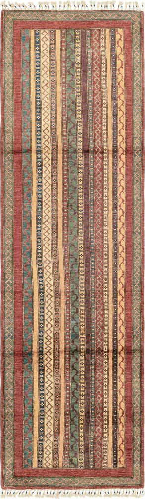2' 8 x 9' 7 Hand Knotted Ariana Ziegler Runner Rug