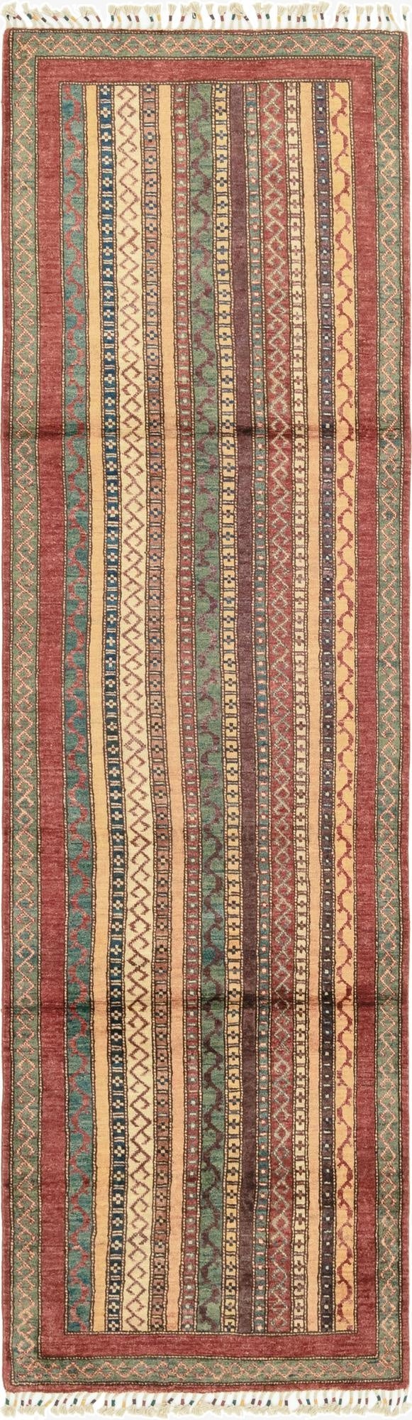 2' 8 x 9' 7  Hand Knotted Ariana Ziegler Runner Rug