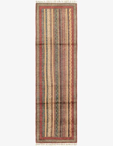 2' 8 x 9' 7 Hand Knotted Ariana Ziegler Runner Rug