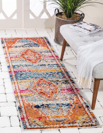 2' x 6' 9 Washable Arte Runner Rug