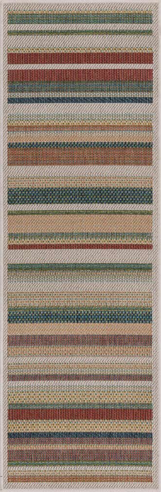 2' x 6' Easy-Clean Baja Indoor / Outdoor Runner Rug